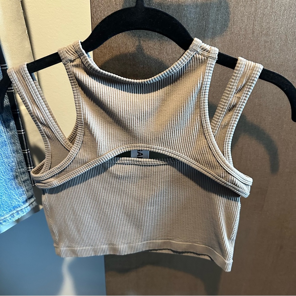 Tan Garage Tank